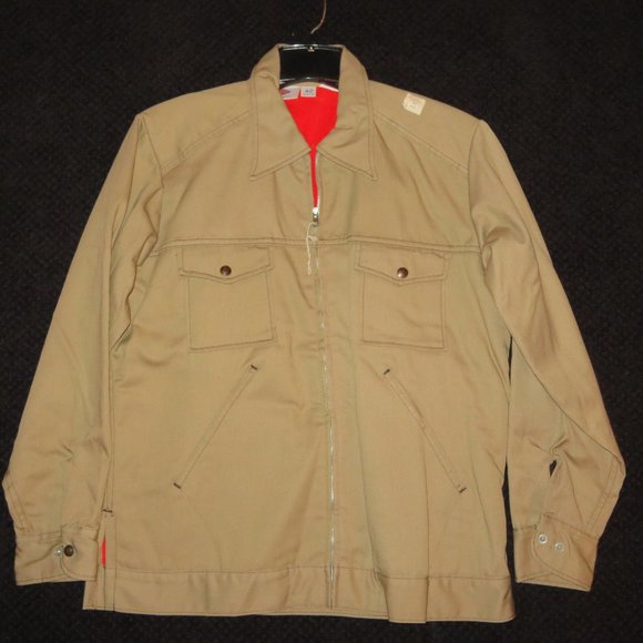 Vintage VTG Dickies Tan Lined Work Jacket Size 42 NWT - Picture 1 of 5